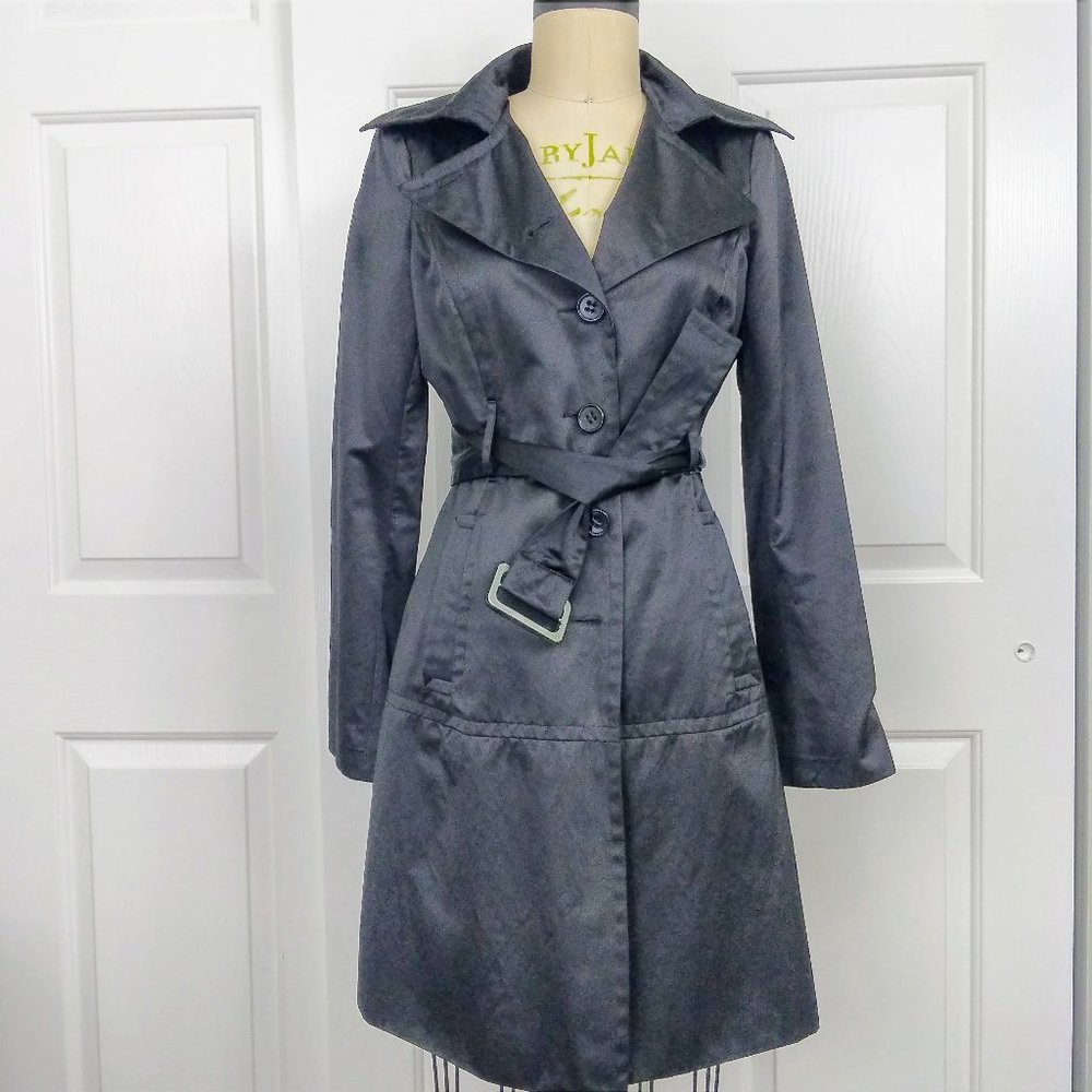 Bebe black trench coat